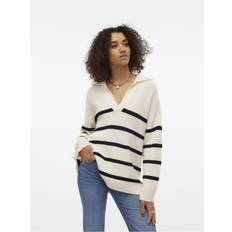 Natuurlijk Truien Vero Moda Vmluna Pullover - Ecru