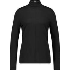 Gerry Weber Polo Neck Jumper With Front Piping Black