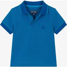 Vilebrequin Boys Blue Cotton Piqué Polo Shirt