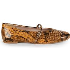 Pelle Sintetica Ballerine Kenneth Cole Kenneth Cole Women's Magnolia Snakeskin Embossed Faux Leather Ballet Flats Beige Multicolor