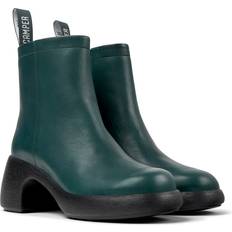 Green Ankle Boots Camper Flat Ankle Boots Woman color Green
