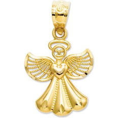 Yellow Charms & Pendants Finest Gold 14k polished angel pendant xr918 Yellow 0.44