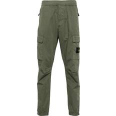 Stone Island Trousers Stone Island Raso Cargo Trousers Khaki Wool Blend - Green
