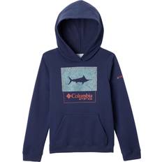 Columbia Boys Hoodies Children's Clothing Columbia Kids' PFG Bathy-Square Fish Hoodie, Medium, Nocturnal