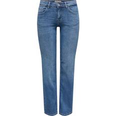 Dam - Orange Jeans Only Onllopez Låg Midja Carrot Fit Jeans