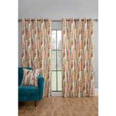 Curtains & Accessories Sundour Santa Maria Rumba Curtains Orange 66 x 90 Fully Lined Eyelet Curtains -