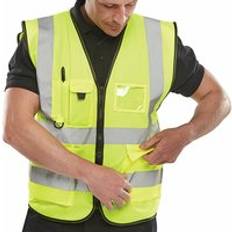 5XL Arbeitswesten Beeswift Beeswift hi-vis executive id vest saturn yellow