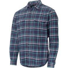 Blå - Herre Skjorter Urberg Men's Trollstein LS Flannel Shirt Blue Nights