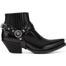 Versace Boots Versace 50mm Leather Western Boots Black (36 38.5 41)