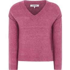Soft Rebels Allison V-neck Knit SR524-213 Rose Wine Melange