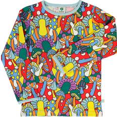 Ternede Bluser & Tunikaer Børnetøj Småfolk Long-sleeved top with mushrooms Fall Yellow