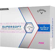 Callaway Golf Supersoft Golfbälle Version 2023 Pink Splatter