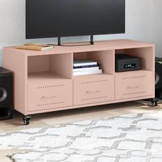 Pink TV-borde vidaXL 100.5 x 39 x 43.5 cm Stål Lyserød TV-bord