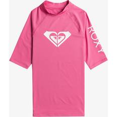 Ragazza Costumi da bagno Roxy Girls Wholehearted Short Sleeve Rash Vest Shock