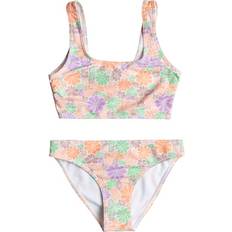 Multicolor Bikinis Roxy All About Sol Bikini Crop Top -