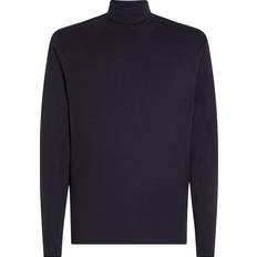 Tommy Hilfiger herr ROLL Neck LS TEE MW0MW36451, L/S t-shirt, blå XXXL, Blå ökenhimmel)