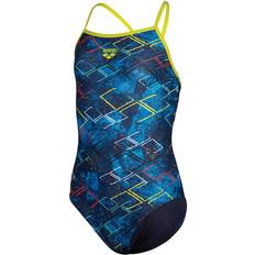 Bademode Arena Mädchen, Badeanzug, Daly Swimsuit Light Drop Back, Blau, (116)