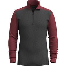 Gråa Underställstoppar Smartwool Classic Thermal Merino Base Layer 1/4 Zip Boxed Underkläder merinoull Färg svart