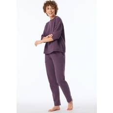 Schiesser Pantalones Schiesser Mix relax Loungewear-Hose, Baumwolle, für Damen, lila