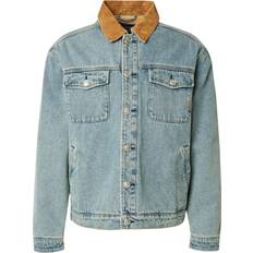 Scotch & Soda Outerwear Scotch & Soda Men's Corduroy Collar Denim Jacket Washed Indigo