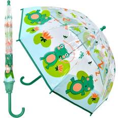 Umbrellas A2Z A2Z 4 Kids Limited, A2Z Kids Girls POE Dome Umbrella Wind and Ultra Rain Resistant Transparent School Parks Outdoor Travel 8 Panel Brolly