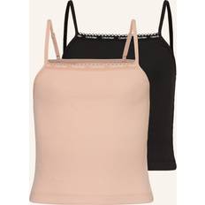 Ärmlösa Linnen Barnkläder Calvin Klein Linnen 2-pack Rosa/Svart 14-16 år (164-176) Linne