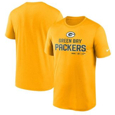 T-shirts Men's Nike Gold Green Bay Packers Legend Community Performance T-Shirt