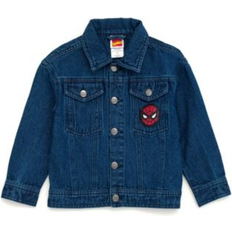 Marvel Outerwear Children's Clothing Marvel Spider-Man Toddler Boys Denim Jacket Dark Blue 4T