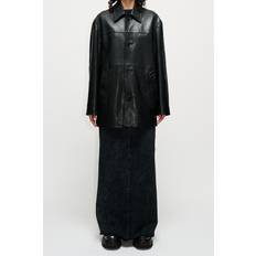 Hope Black Delusion Leather Jacket - Black Washed Leather