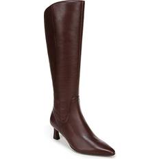 Gold - Women High Boots Naturalizer Deesha Knee High Boots Chocolate Bar Leather - New