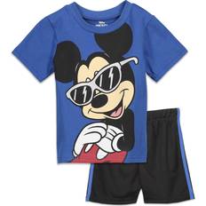 Other Sets Disney Disney Mickey Mouse Toddler Boys T-Shirt and Mesh Shorts Set 4T Navy-Blue