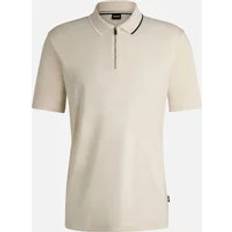 Herr - Natur Pikétröjor Boss Black Paras Polo Shirt in Open White Norton Barrie