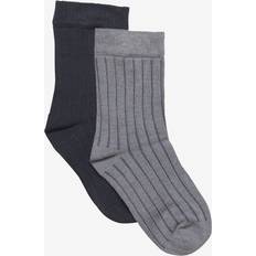 Bambu Strumpor Barnkläder Minymo Strumpor (2-pack) Sleet 35-38
