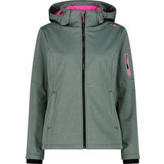 CMP Women's Softshell Jacket Zip Hood Softshelljakke olivengrøn/grå