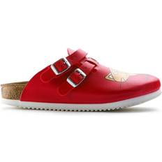 Spænde Træsko Birkenstock Kay SL Narrow Fit Dame Sandaler - Rød