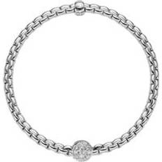 White Bracelets Fope Eka Tiny 18ct White Gold 0.22ct Diamond Bracelet