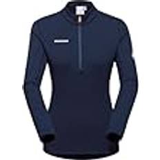 Blå - Dame - Gang & Vandring Sweatere Mammut Damen Aenergy Ml Half Zip Pull Women Wander-Shirt, Marine-black