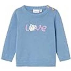 Name It Bambino Maglioni di Lana Name It Pullover LOSETTE - Blu Chiaro/Marrone/Pitaya/Bianco