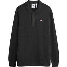 Polos T-shirt Long Sleeve Polo Tee Black Men's