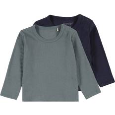 Minymo Shirt marine taubenblau