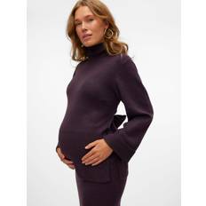 Lilla - Striktrøjer Sweatere Mamalicious Roll Neck Pullover