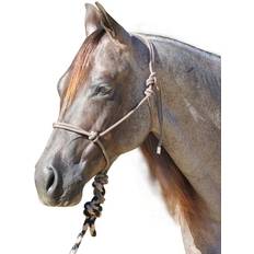 Purple Horse Halters Professionals Choice Rope Halter With Lead Purple/Pink