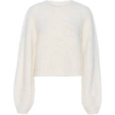 Dame Sweatere Gestuz SabiGZ Short Pullover EGRET