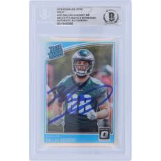 Panini Dallas Goedert Philadelphia Eagles Autographed 2018 Donruss Optic Holo Rated Rookie #197 Beckett Fanatics Witnessed Authenticated Rookie Card