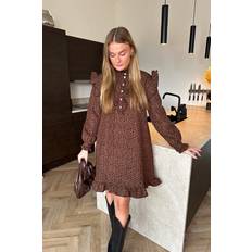 Noella Reno Ruby Ruffle Dress Chocolate