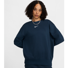 Clothing Women's Nike Sportswear Phoenix Fleece Crewneck Sweatshirt Armory Navy/Sail