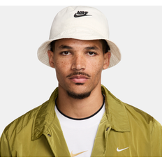 Beige - Unisex Hats Nike Apex Futura Washed Bucket Hat White Cotton