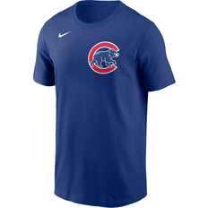 Major League Baseball T-shirts Nike Men's Nike Royal Chicago Cubs Fuse Wordmark T-shirt Royal