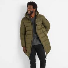3XL Jackets Children's Clothing Tog24 Barnby Mens Long Padded Jacket Khaki