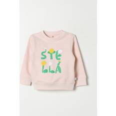 Tops sale Stella McCartney Kids Girls Pink Cotton Floral Sweatshirt